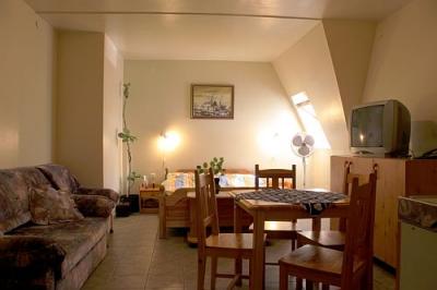 Apartman Hotel Sárvár - シャ-ルヴァ-ルの格安ホテルのお部屋は広々としており、ご家族でのご利用に最適です - ✔️ Apartman Hotel Sarvar - シャ―ルヴァ―ルにある森林公園に隣接した格安のキッチン付アパ－トメント