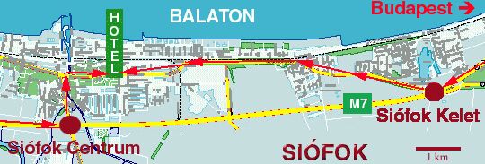 Siófok - Best Western Hotel - Map - Siofok - Balaton 