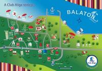 Balatonaliga Club Aliga - plattegrond van het recreatiecomplex Balatonvilagos, Hongarije