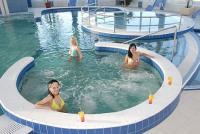 Wellness division with jacuzzi in Aqua Spa Hotel Cserkeszolo