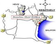 ホテルHelikonケストヘイ-地図