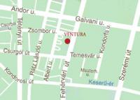 Ventura hotell Budapest - map Hungary 