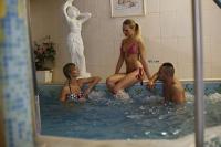 Centro benessere con jacuzzi all'Hotel Korona a Eger