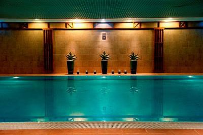 Piscina interiore del Sofitel Hotel a Budapest - albergo di lusso a Budapest al piede della Ponte delle Catene - Hotel Sofitel Budapest Chain Bridge***** - Sofitel Budapest Ponte delle Catene