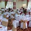 Elegant restauran in Hotel Bellevue in the Danube bend for wedding