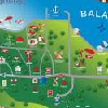 Club Aliga Hotel Balatonaliga - Mapa kompleksu plażowego w Balatonvilagos
