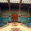 Kolorowe mozaiki nad basenami termalnymi w Hotel Leczniczy Gellert Danubius Budapeszt - u stóp Góry Gellerta - Zabiegi lecznicze