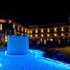 Romantic wellness holiday in the Hotel Kapitany in Sumeg - pool in night lihgts