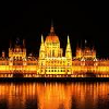 Vista nocturna al Parlamento y al Danubio - Hotel Novotel Danube Budapest