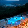 Panoramic view of the Danube from the window of the Hotel Silvanus