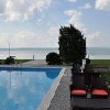 Panoraman vid solnedgången från kusten - Hotell Europa Siofok Balaton