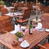 Prima colazione sulla terrazza dell'albergo 4 stelle Danubius Hotel Buk