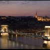 Vista panoramica notturna di Budapest dall'Hotel Sofitel Budapest